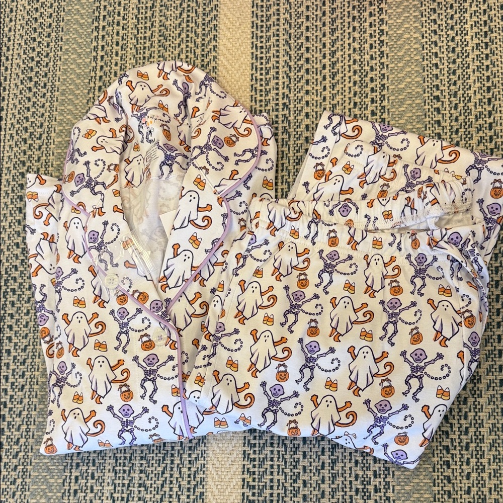 Halloween Ghost Print  Women’s roller rabbit Pajamas